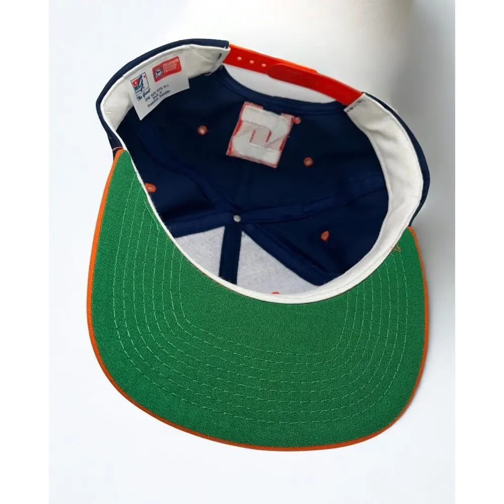 Syracuse University Orange The Game Snapback Hat Green Underbill Vintage 90’s